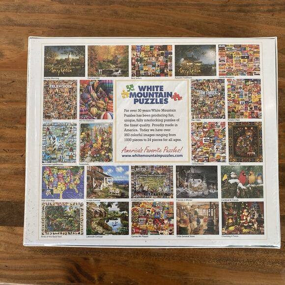 Broadway The Musicals Collage 1000 Piece Jigsaw Puzzle White Mountain (NEW) - Picture 4 of 4